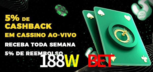 Promoções do cassino ao Vivo 188W Bet